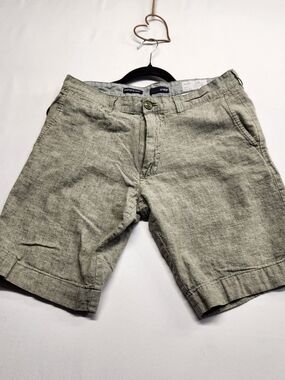 ⭐️Bruno Linen Blend Chino Shorts Sage Green 32 Classic Coastal